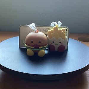 Hallmark ornaments better together, hamburger snd fries set